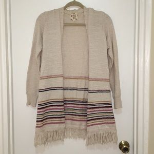 3 for $30 | Open front cardigan with fringe